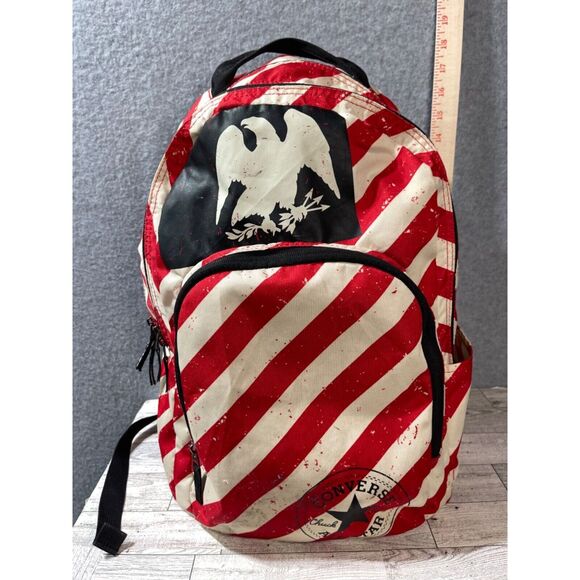 Converse School Bag Zebra Backpack Wide Straps Mens - Picture 10 of 14